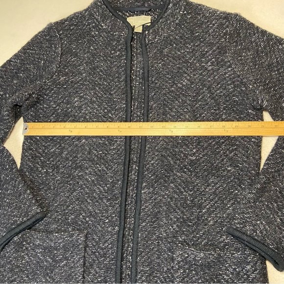 500 MAISON CINQCENT Womens Wool Blend Open Cardigan Long Line Size 10 - Picture 7 of 8